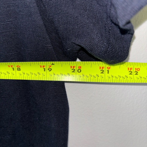 Talbots Navy Blue Midi Dress with White Embroidery - Picture 7 of 8